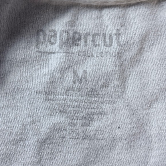 Papercut Collection Mens T Shirt Skull Flame Graphic Tee White Size M - Picture 4 of 7